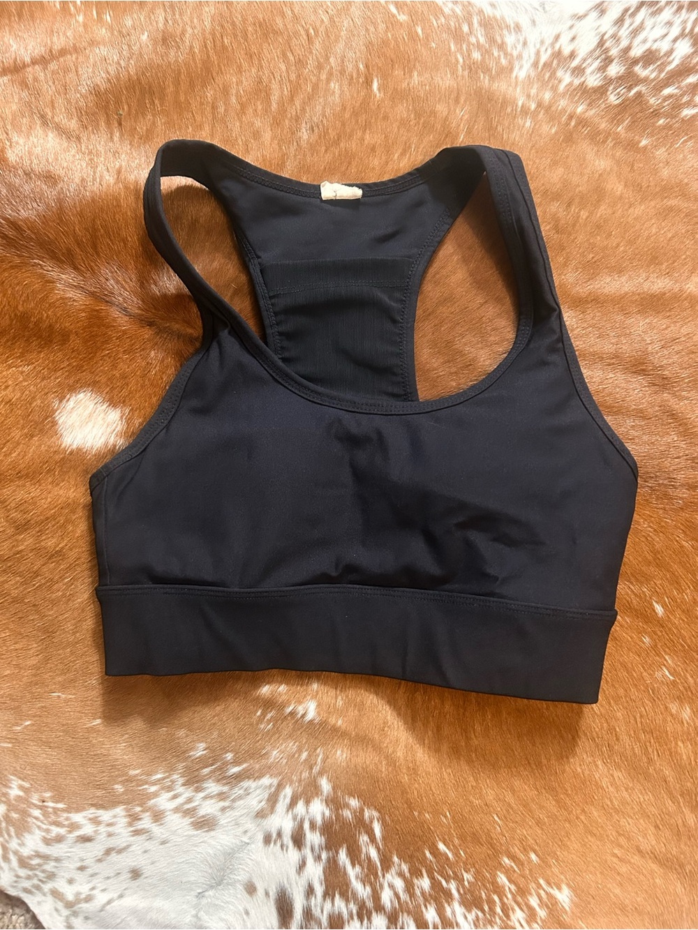 Fabletics Black Racerback Sports Bra